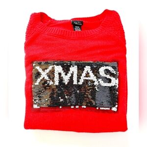 Christmas/New Year's‎ Sweater size Medium Ugly Holiday Party Sequin Flip